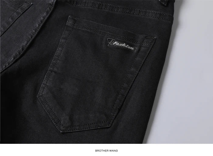 Classic Fit Stretch Denim Trousers for Men ATHLEXES