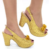 Radiant Silver High Heel Bling Party Mules for Women ATHLEXES