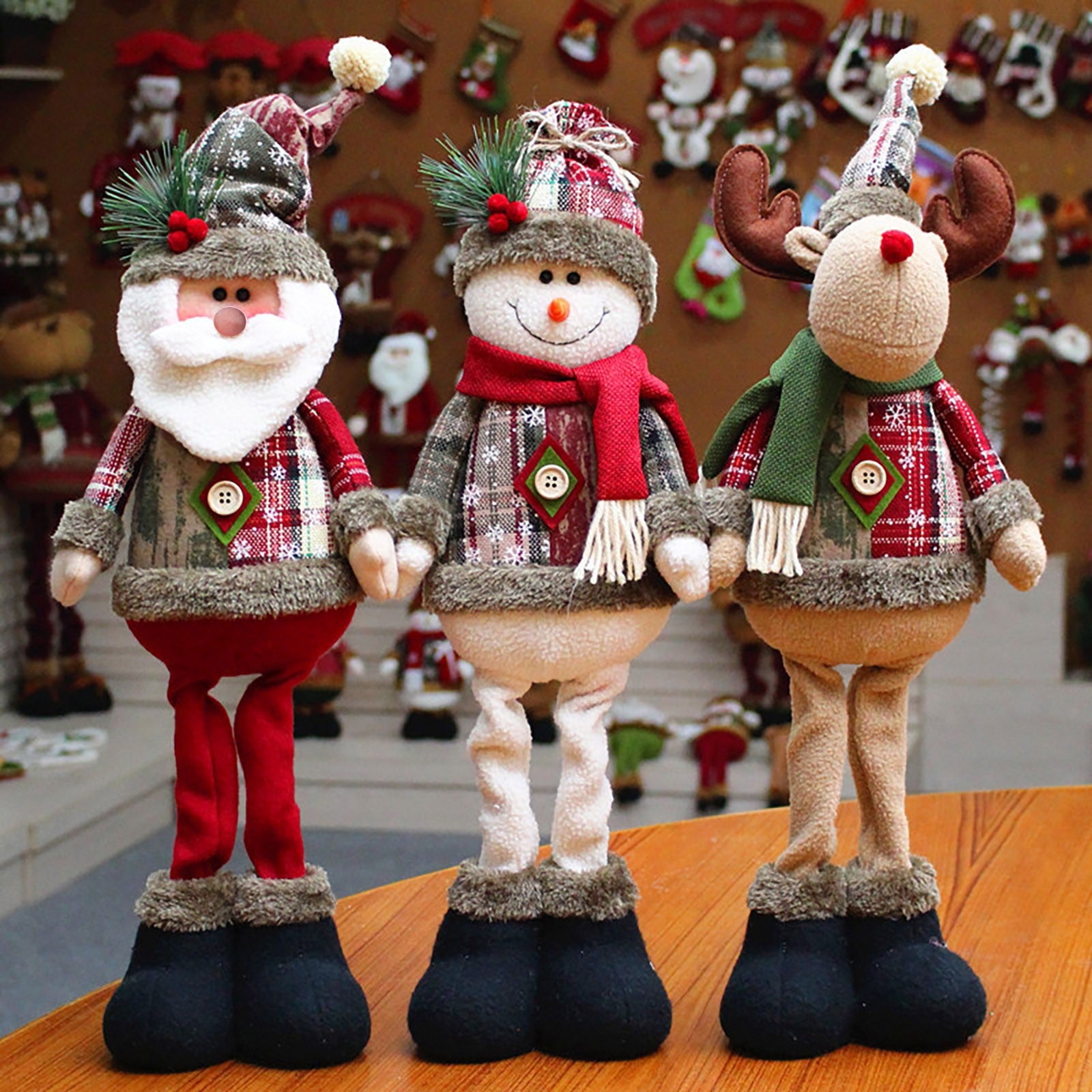 Christmas Cheer 3PCS Decorative Doll Set ATHLEXES