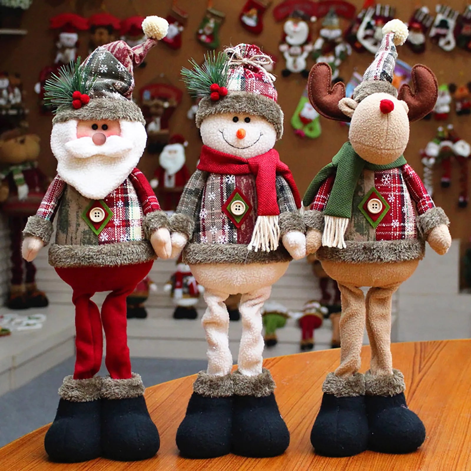 Christmas Cheer 3PCS Decorative Doll Set ATHLEXES