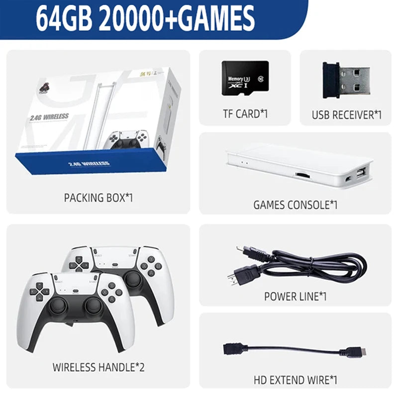 RetroGame 64GB Handheld Console with 20000 Games ATHLEXES