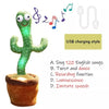 Singing Cactus Toy with LED and 120 Fun Songs ATHLEXES