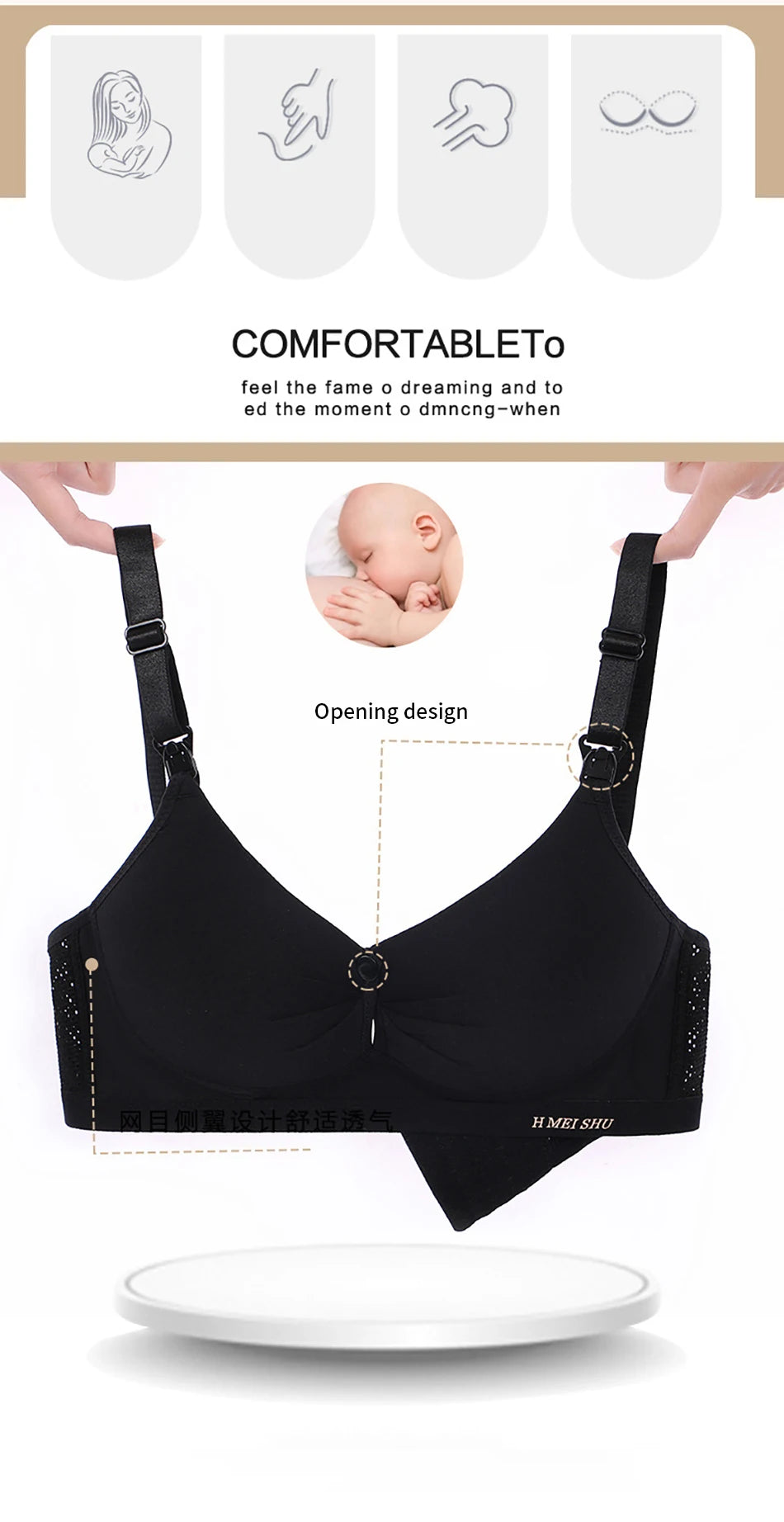 ComfortEase Maternity Nursing Bra ATHLEXES