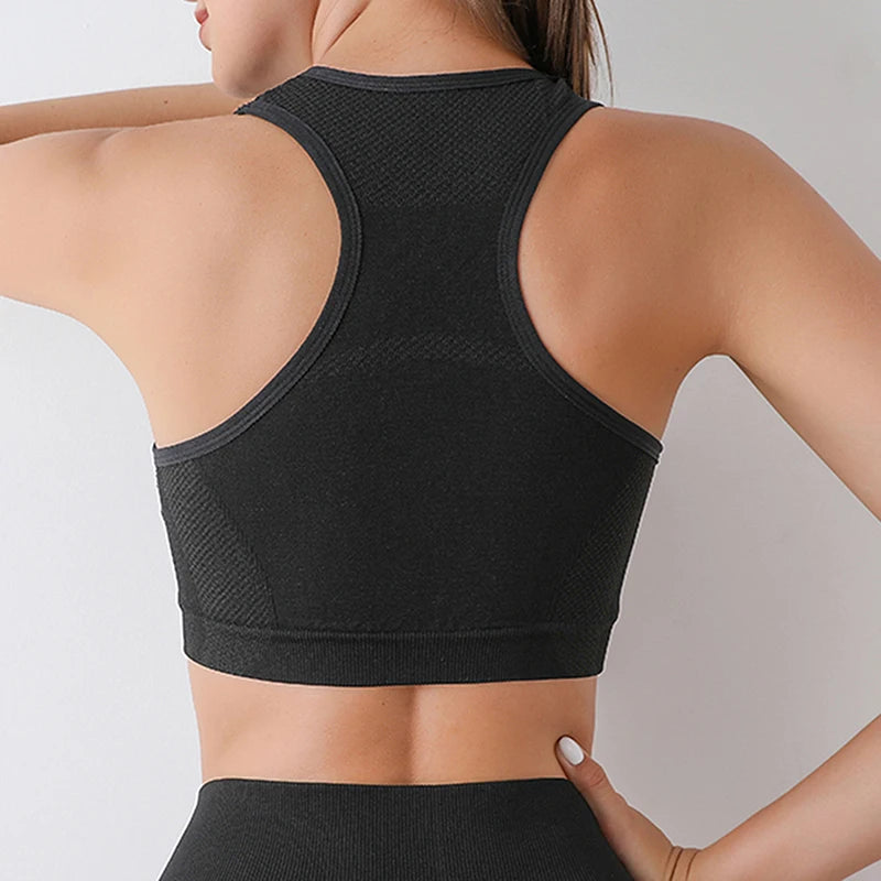 ElevateFit Women's Push Up Yoga Sports Bra ATHLEXES