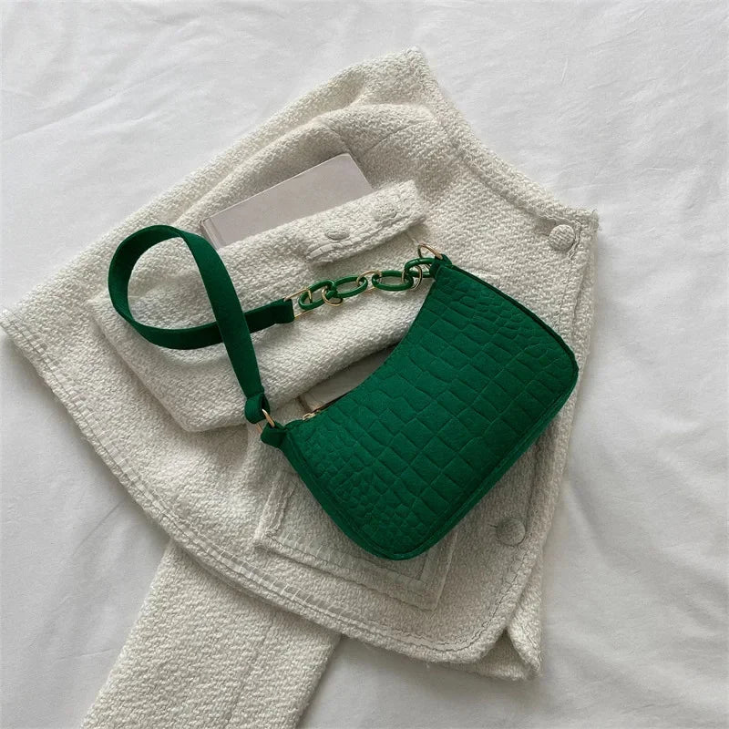 ChicStone Korean Wool Fiber Shoulder Bag ATHLEXES