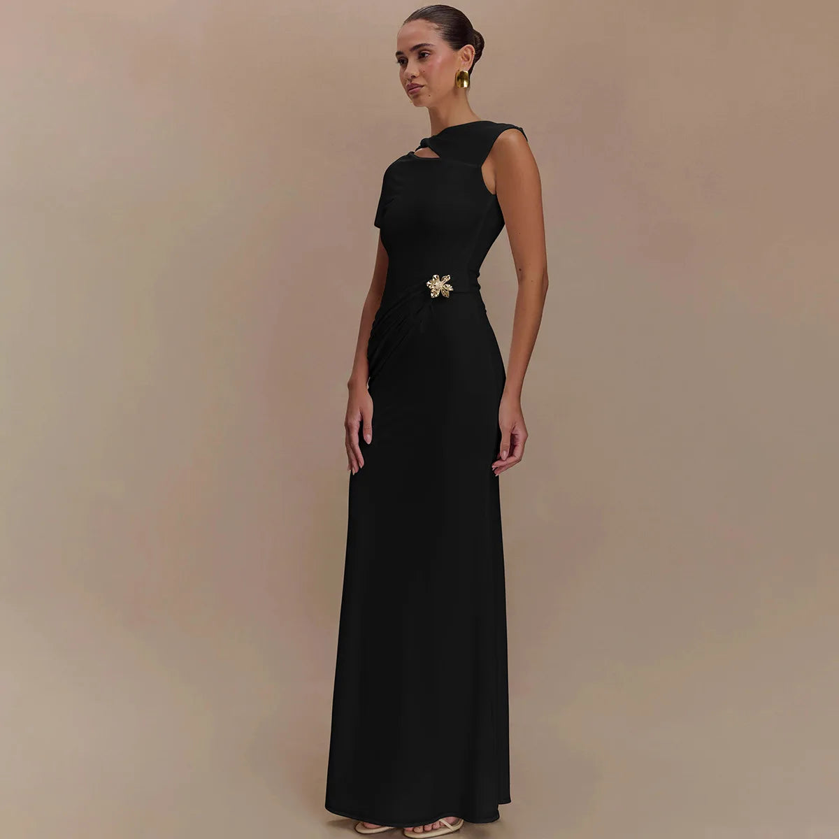 Elegant Backless Long Dress for Women ATHLEXES