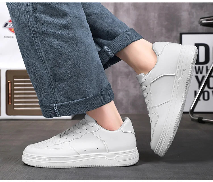 Cozok Breathable White Casual Sneakers for Men ATHLEXES