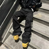 Urban Chic Black Flare Denim Trousers ATHLEXES