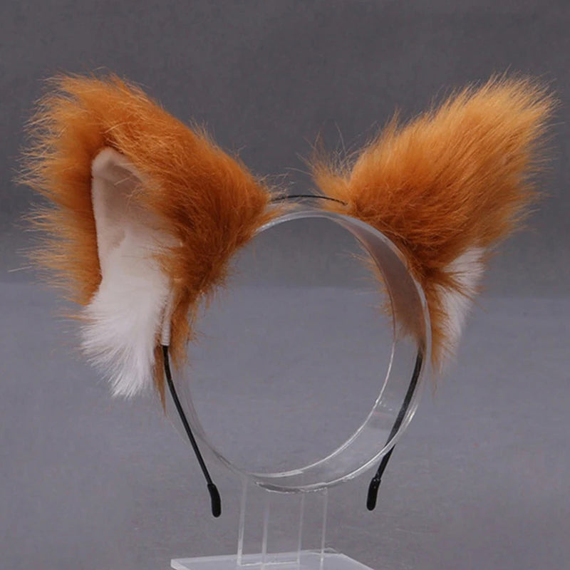 Lolita Fox Ear Faux Fur Cosplay Headband ATHLEXES