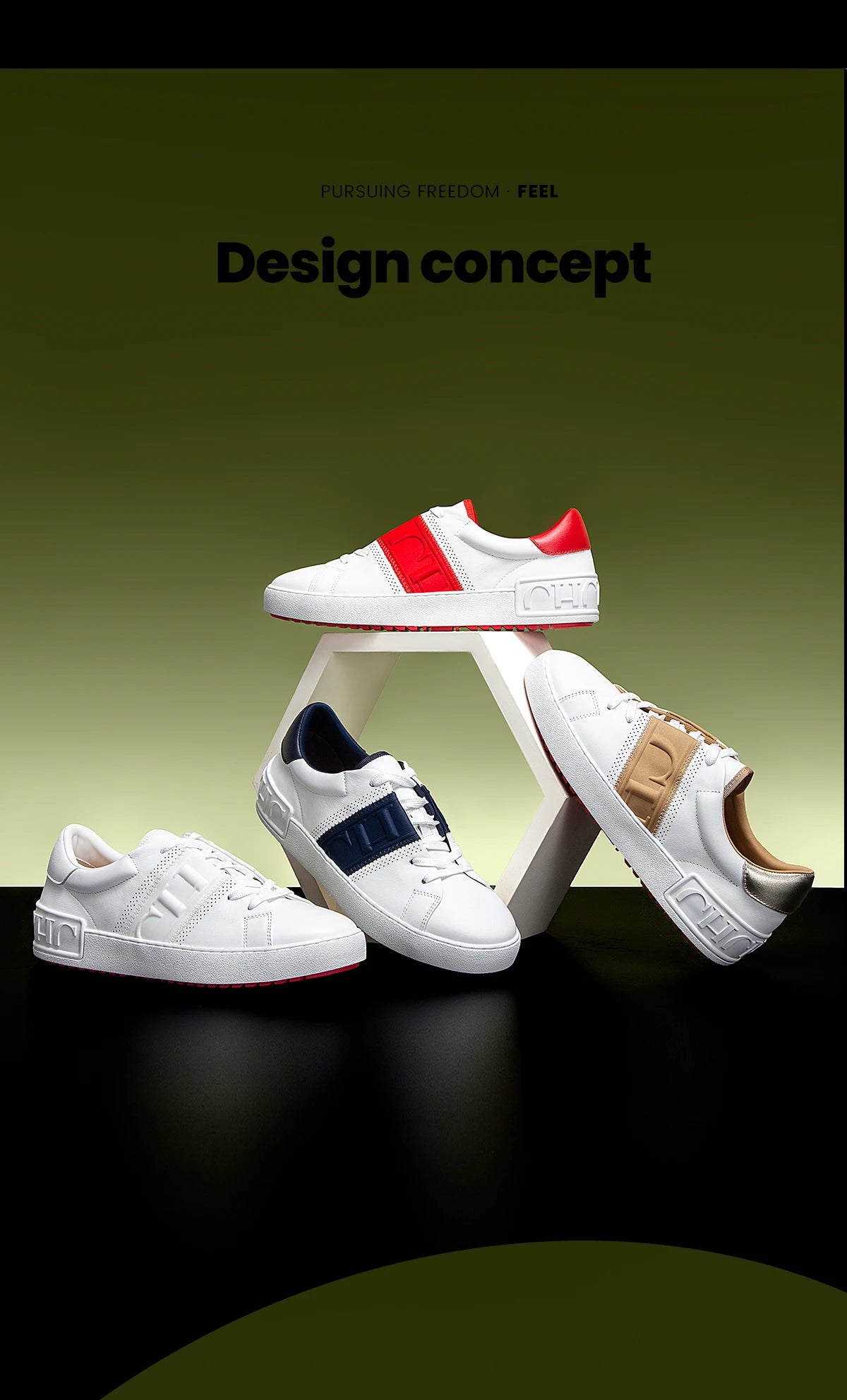 CHCH Women's 2025 Cow Leather Tennis Flat Shoes ATHLEXES