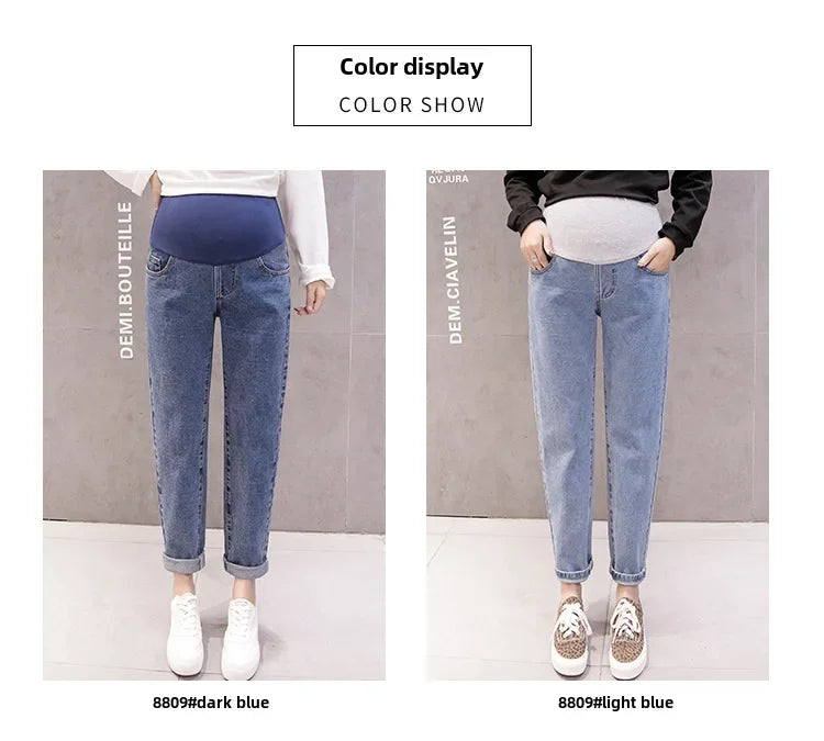 Elegant High-Waisted Maternity Jeans 2024 Collection ATHLEXES