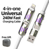 MaxCharge 4-in-1 USB Fast Charging Cable ATHLEXES