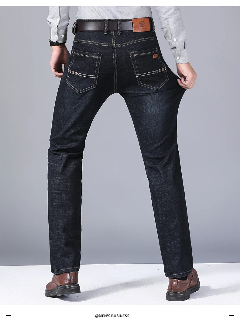 Elite Stretch Business Denim Trousers for Men ATHLEXES