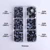GlamCrystal 1540Pcs Hotfix Glass Rhinestones Set SS6-SS30 ATHLEXES