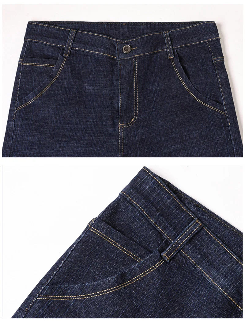 2024 Elite Stretch Loose Fit Denim Trousers for Men ATHLEXES