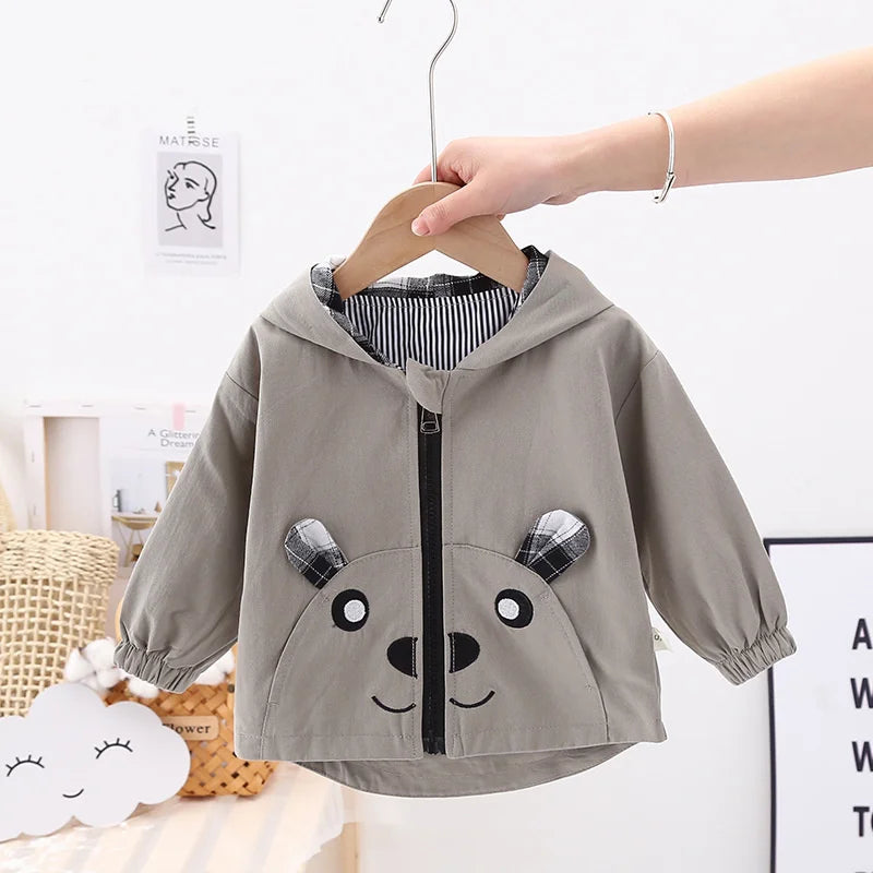 Spring Autumn Kids Sporty Hooded Jacket ATHLEXES