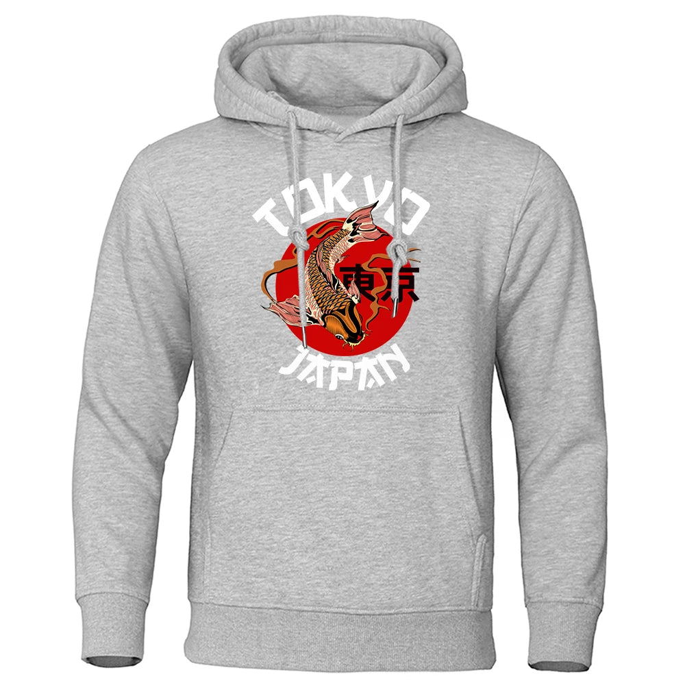Koi Artistry Fleece Hoodie for Men ATHLEXES