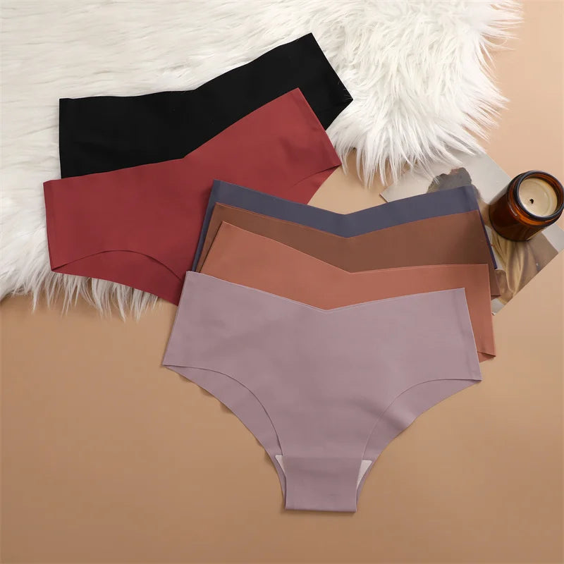 4PC Women Seamless Briefs Sexy V-Waist Underwear Set ATHLEXES