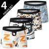 Comfort Fit Solid Color Boxer Trunks 4 Pack ATHLEXES
