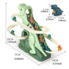 DinoSlide Music Toy Set with Puzzle Cars ATHLEXES