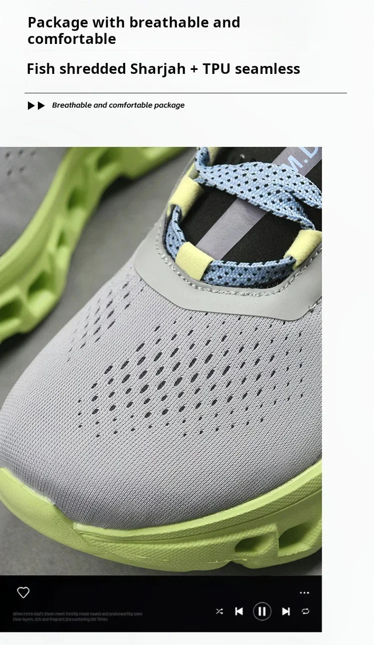Luxury Mesh Running Sneakers for Men - Summer Casual Sports Shoes ATHLEXES