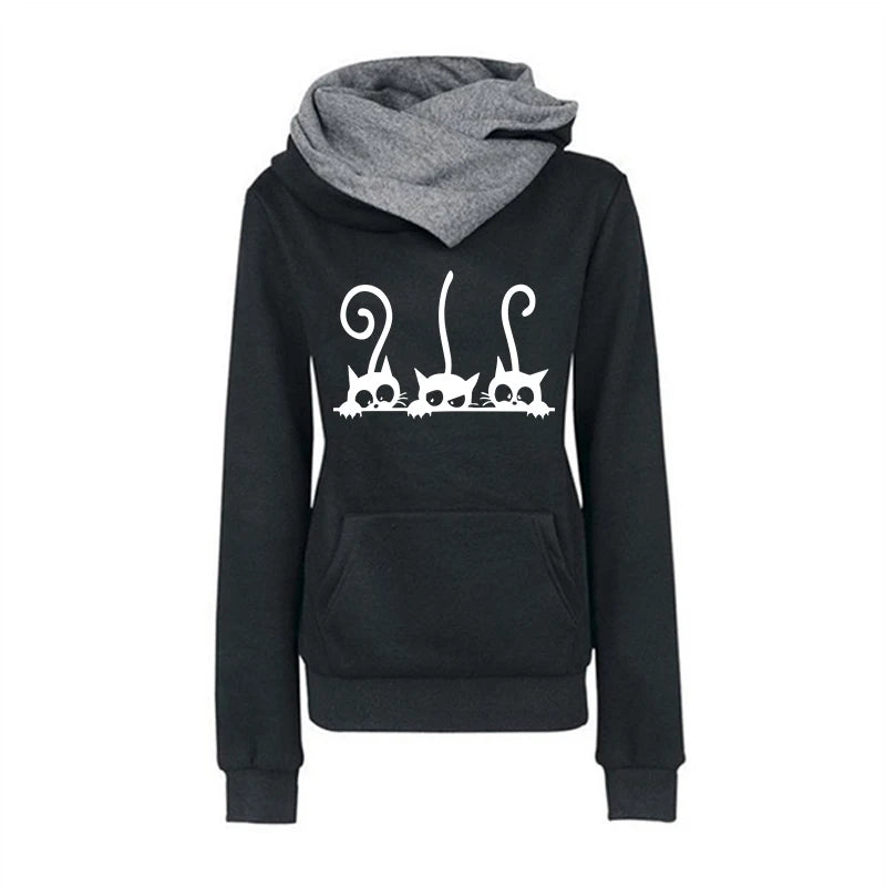 CozyCat Women's Pullover Hoodie ATHLEXES