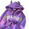 Devil Chic Zipper Hoodie for Stylish Women ATHLEXES