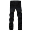 Classic Black Biker Stretch Denim Trousers ATHLEXES