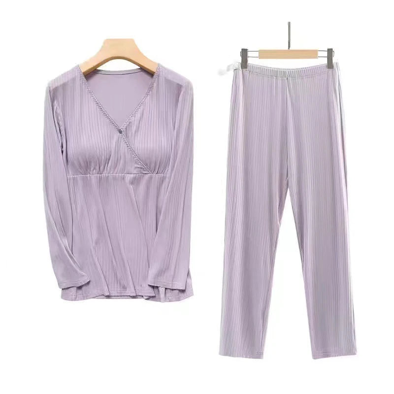 SereneMama Maternity Nursing Pajama Set ATHLEXES