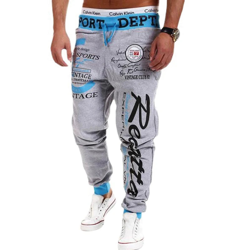 Hip Hop Style Slim Fit Jogging Pants for Men - Casual Sportwear ATHLEXES