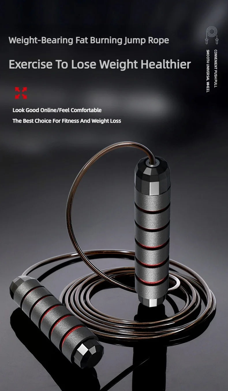 Adjustable Steel Wire Jump Rope for Fitness Training ATHLEXES