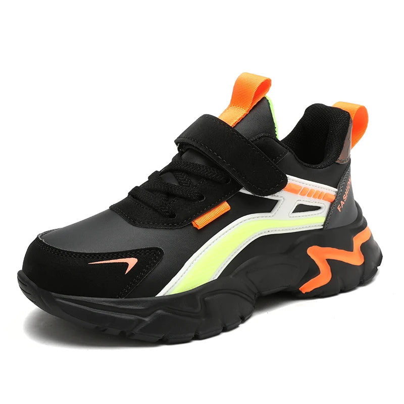 AquaStride Kids Waterproof Leather Sneakers ATHLEXES