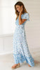 Boho Chic Floral V Neck Summer Dress ATHLEXES