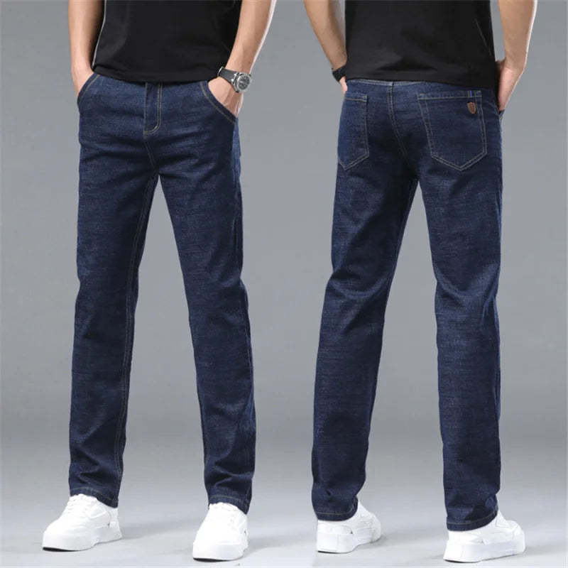 2024 Elite Stretch Loose Fit Denim Trousers for Men ATHLEXES