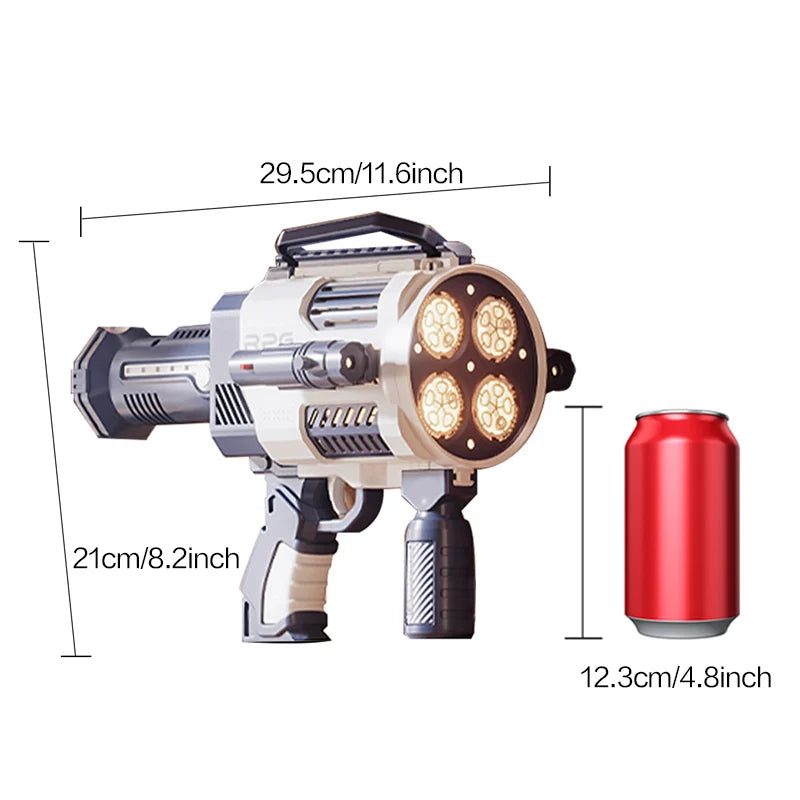 BubbleJoy Rechargeable Bubble Machine Gun ATHLEXES