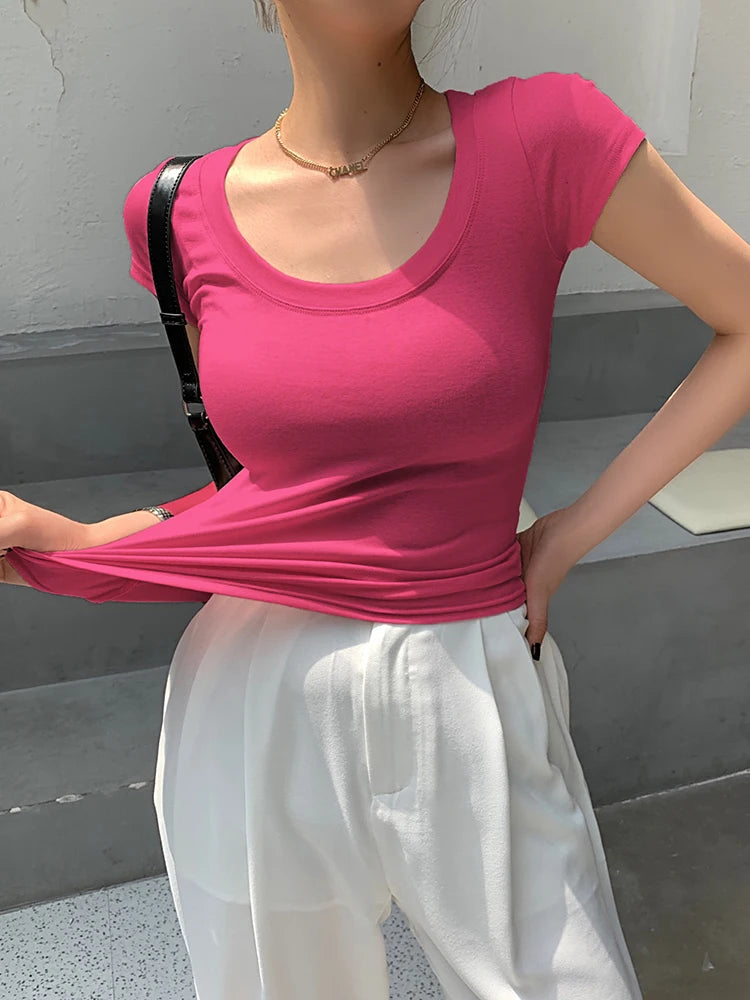 AOSSVIAO 100% Cotton Womenâ??s Slim Fit Tees ATHLEXES