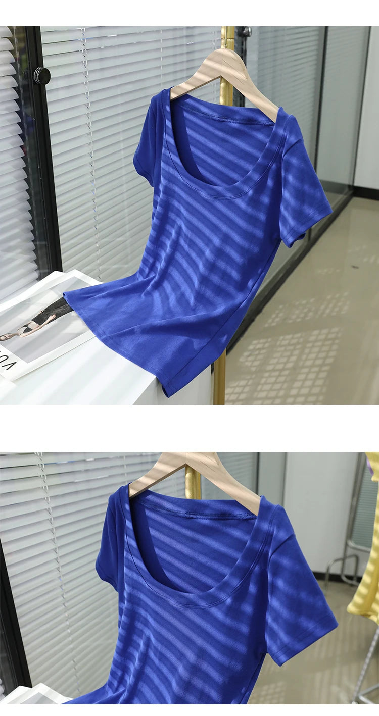 AOSSVIAO 100% Cotton Womenâ??s Slim Fit Tees ATHLEXES