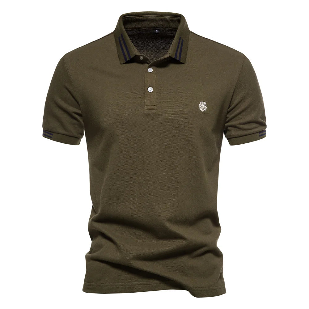 AIOPEON 100% Cotton Casual Men's Polo Shirt ATHLEXES