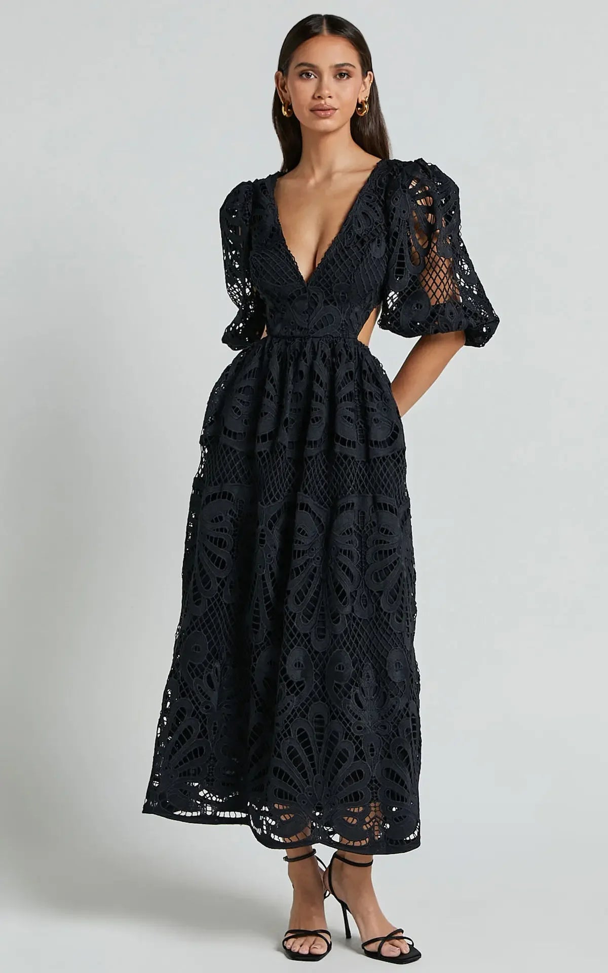 Elegant Lace Embroidered Summer Dress ATHLEXES