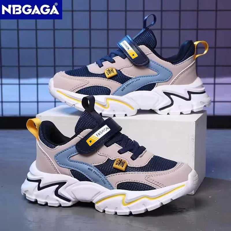 BreezeStride Leather Kid Sneakers for Active Boys ATHLEXES