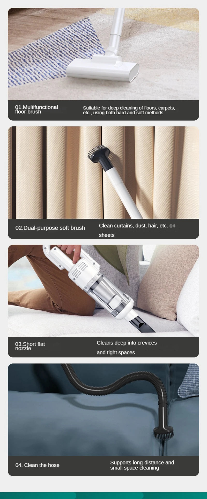PowerClean 6500Pa Wireless Handheld Vacuum ATHLEXES