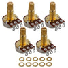 Premium A500k Aluminum Guitar Potentiometers Pack of 5 ATHLEXES