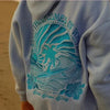 PINK PALM PUFF Casual Embroidered Fleece Hoodie ATHLEXES