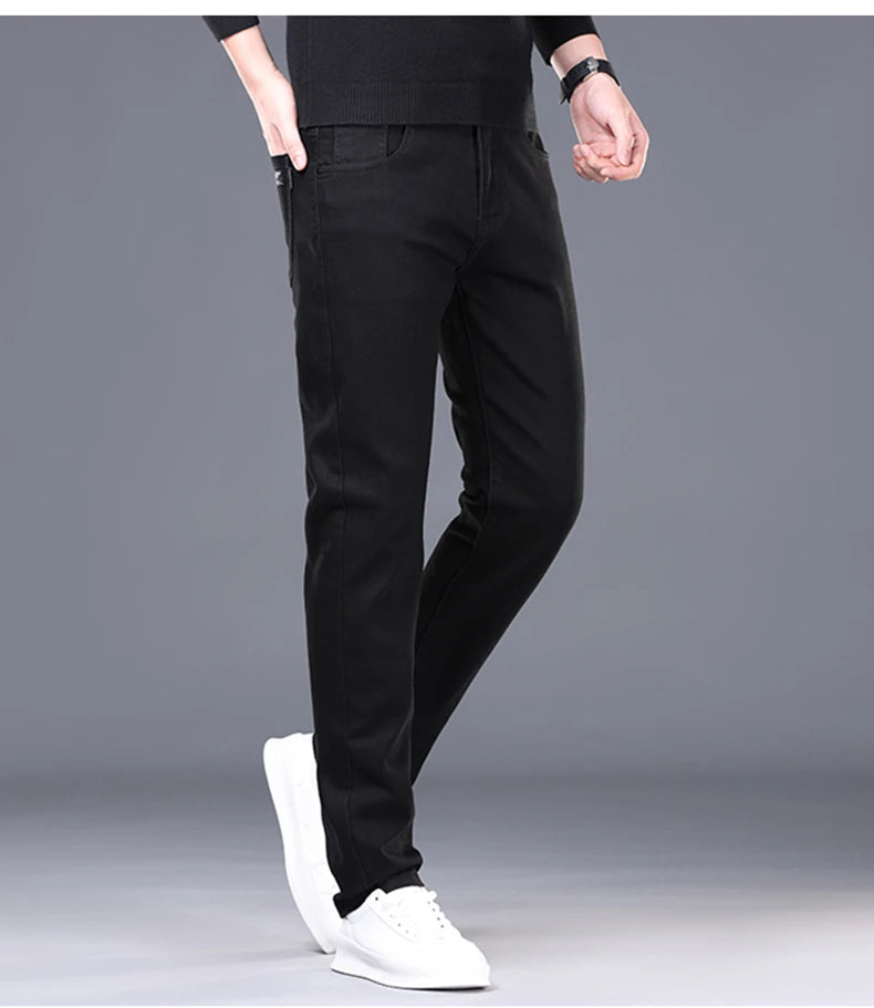 Korean Slim Fit Men's Denim Jeans ATHLEXES