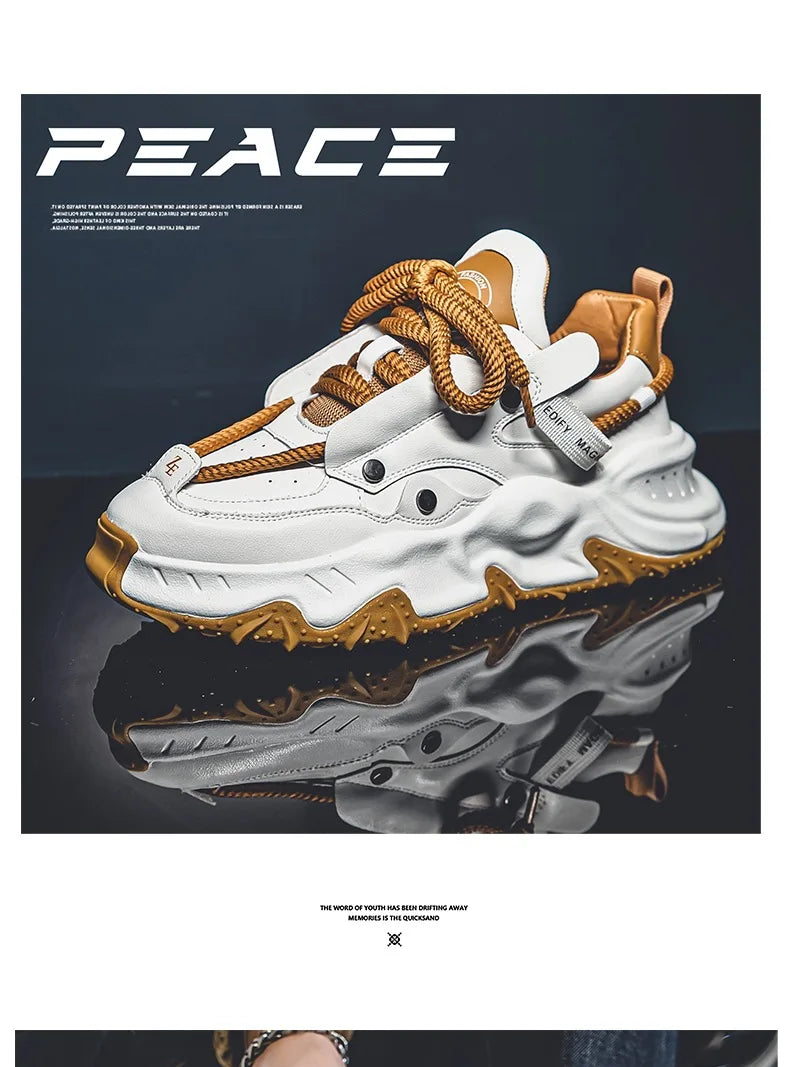 Trendy 2024 High Rise Thick Sole Men's Board Shoes ATHLEXES