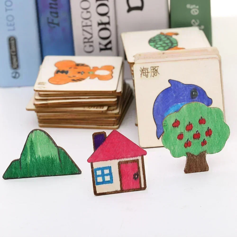20pcs Montessori Wooden Drawing Stencils Set ATHLEXES