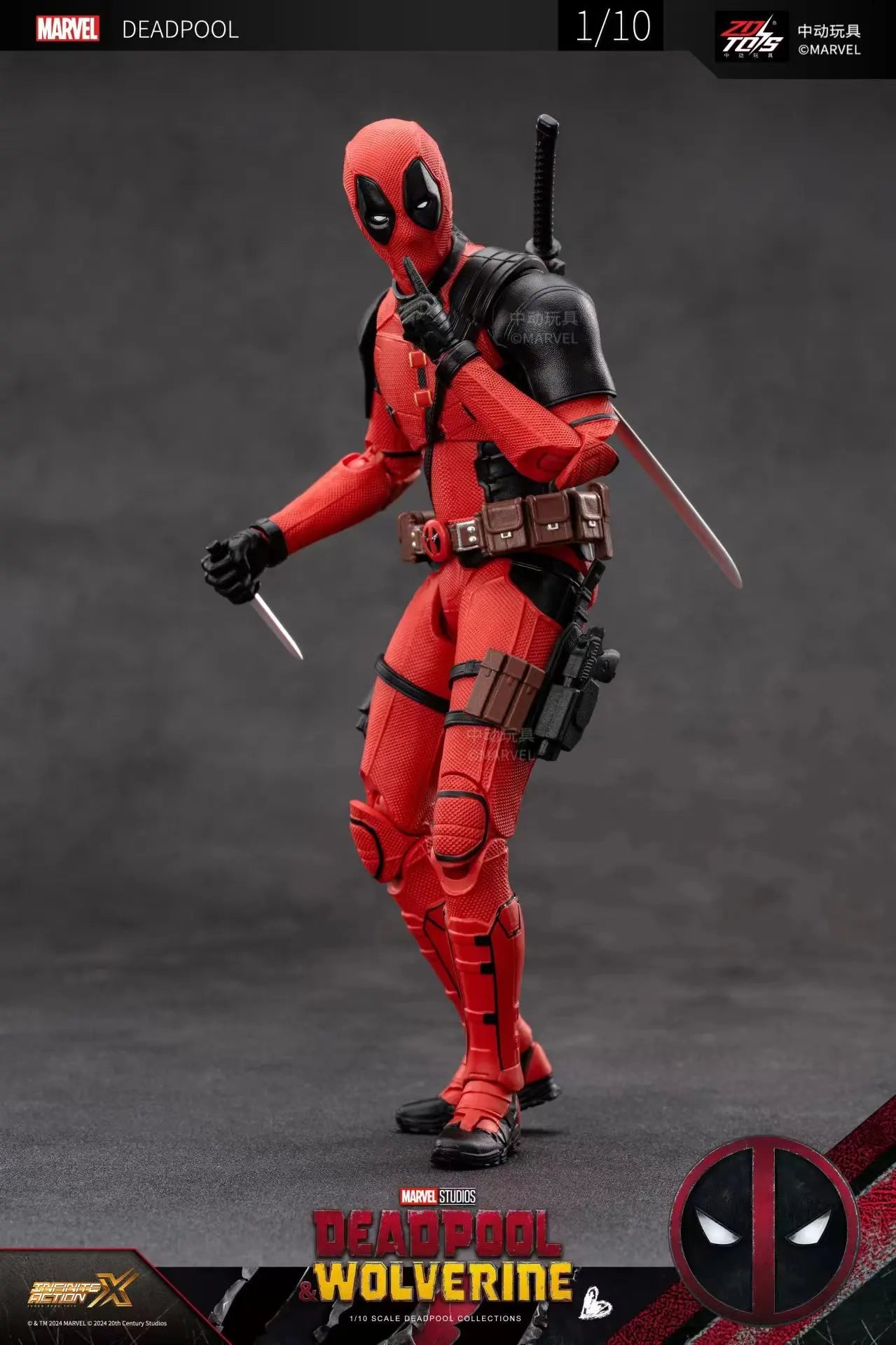 ZD Toys Deadpool & Wolverine Action Figures ATHLEXES