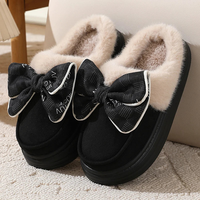 CozyBows Plush Cotton Slippers for Women ATHLEXES
