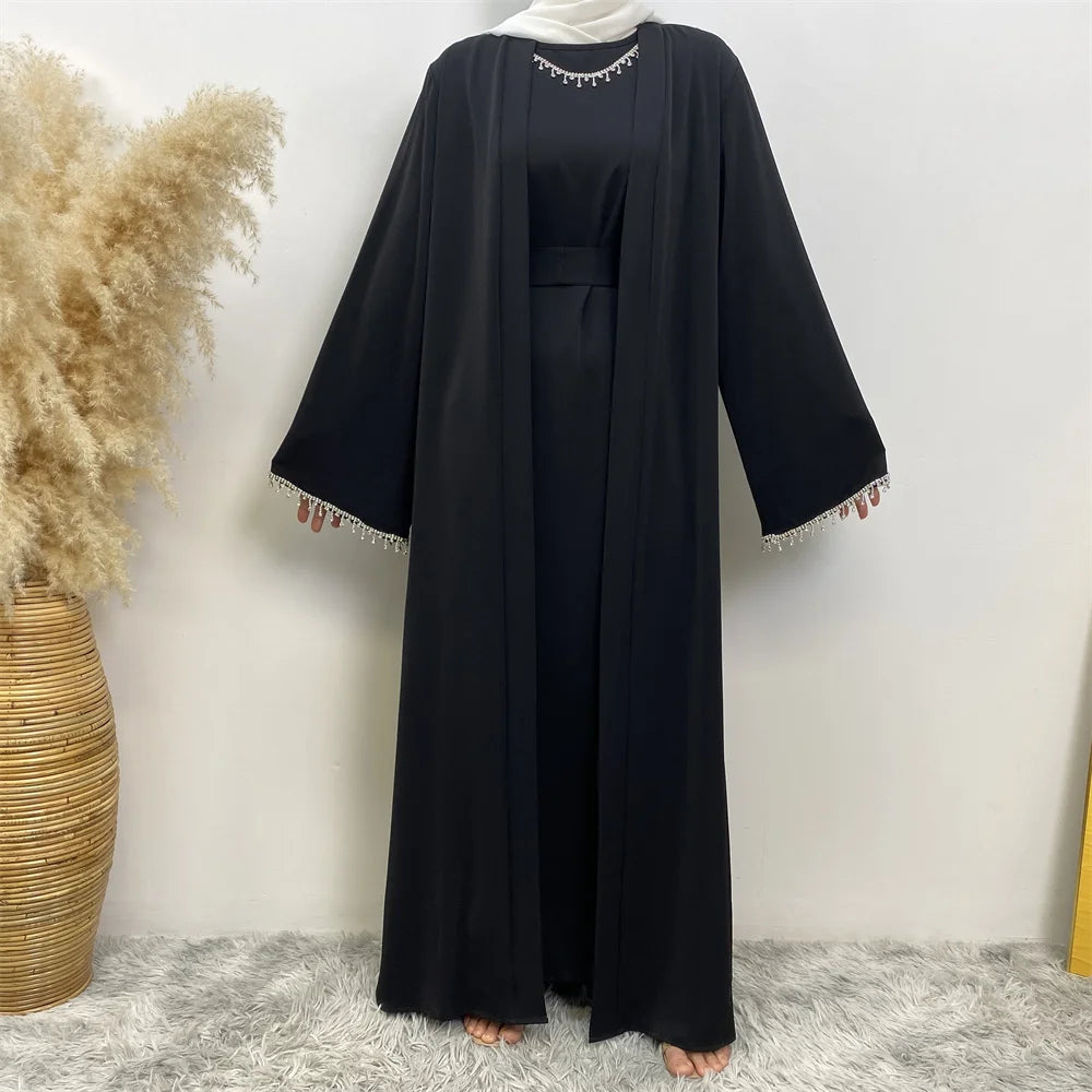 New Fashion Muslim Women Two-Piece Dress Set ATHLEXES