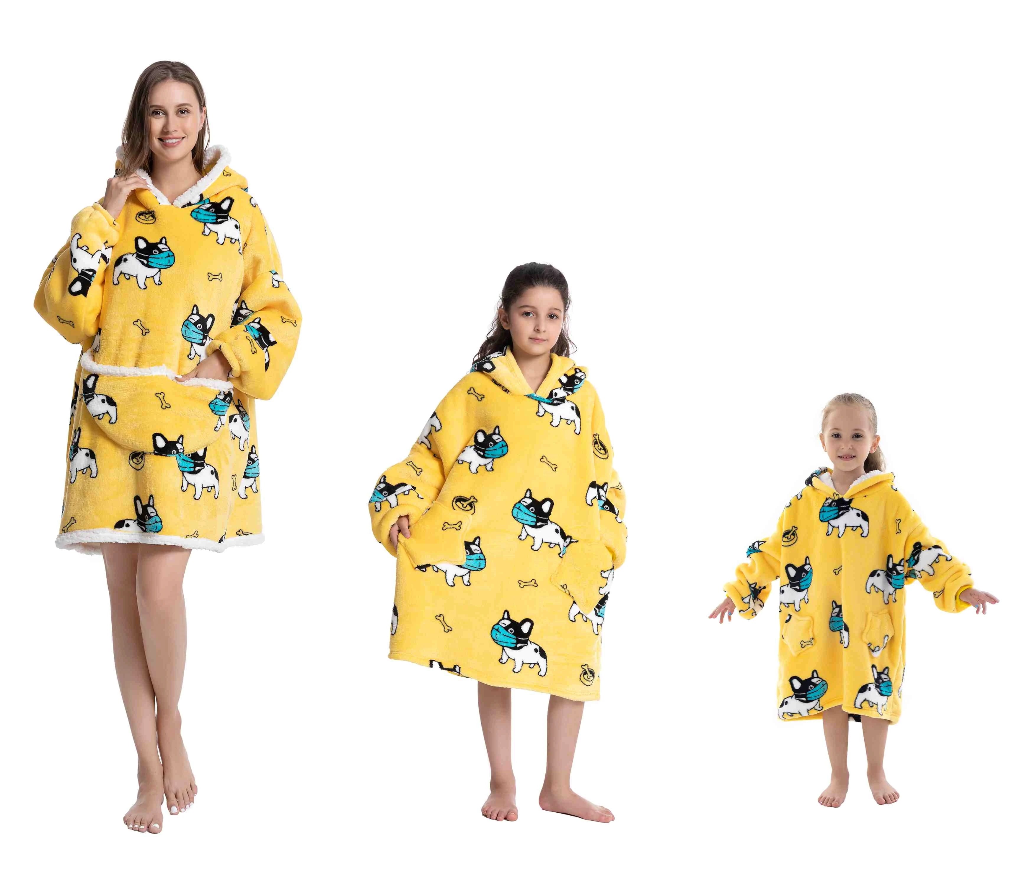 CozyNest Oversized Flannel Hoodie Blanket ATHLEXES